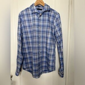 Tommy Hilfiger Slim Fit Stretch Long Sleeve Button Down 16 34/35 Large